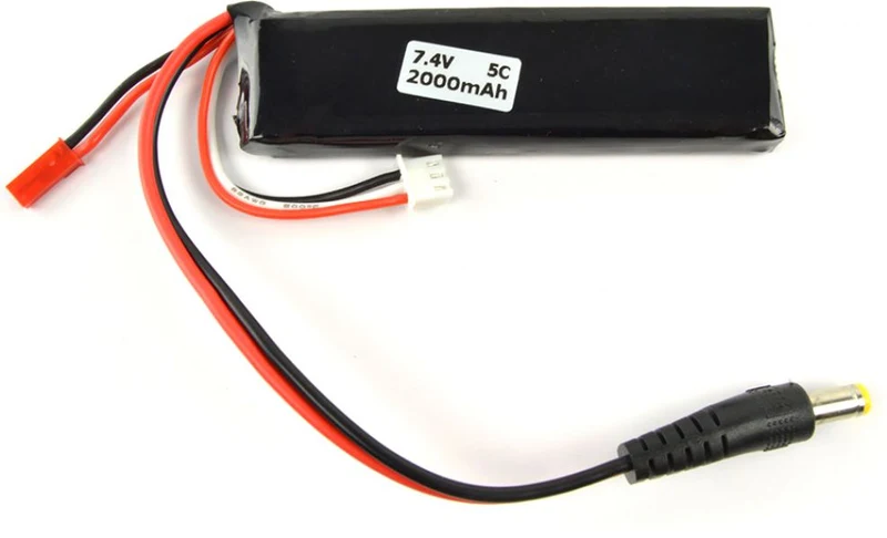 7.4V, 2000mAh, 5C LiPo Battery