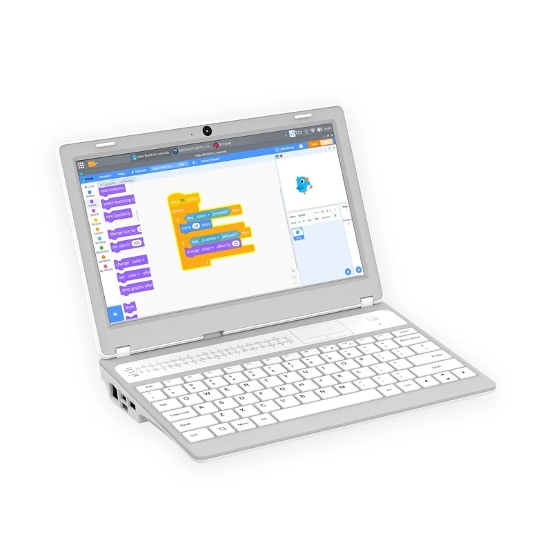 CrowPi L Basic Kit Raspberry Pi Laptop - White (US plug, No Raspberry Pi)