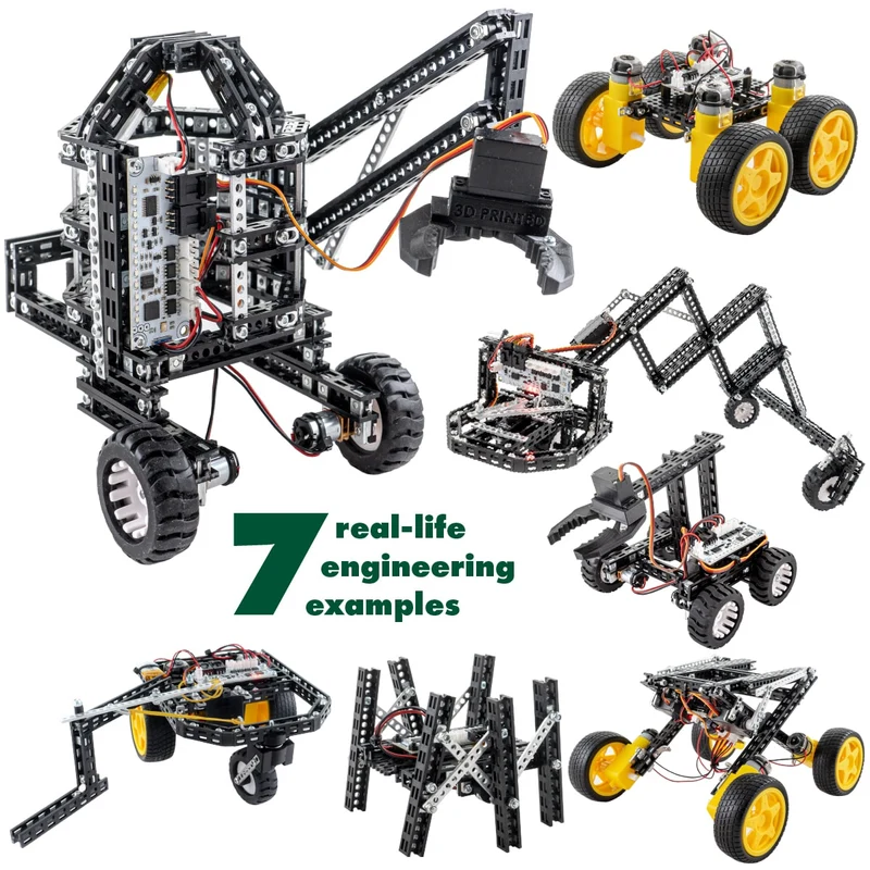 Robotics Kit - 7 Real-Life Engineering Examples Included