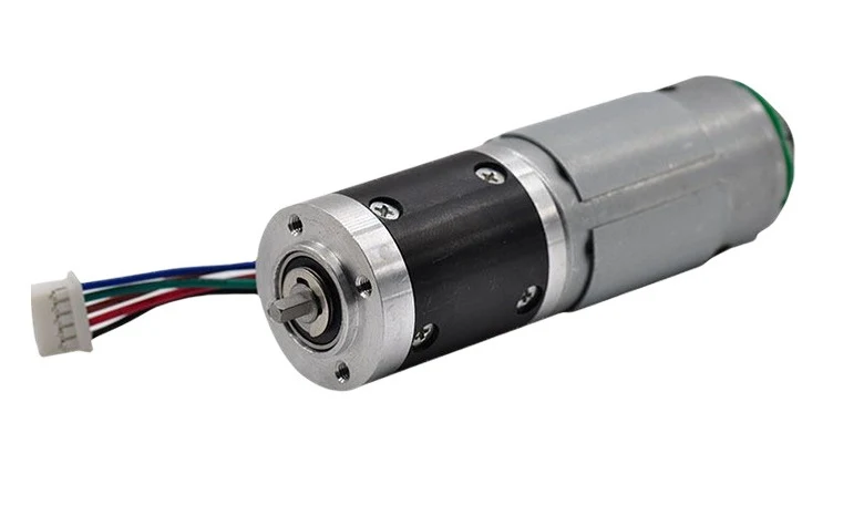 12V 28mm planetary gear motor with encoder, 306rpm
