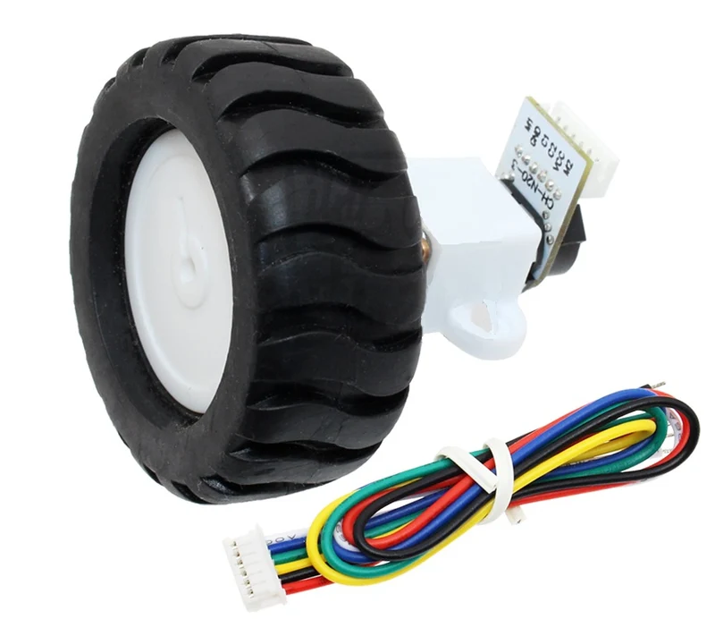 12mm 3V micro metal gearmotor with encoder & 43mm Wheel kits for Smart Robot DIY