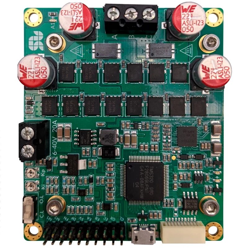SOLO MINI, 40V-80A, DC, BLDC, PMSM and ACIM Motor Controller