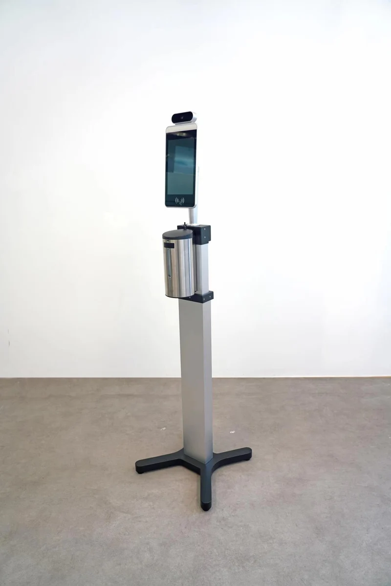 Symbol-S30 face recognition temperature testing hand sanitizing device