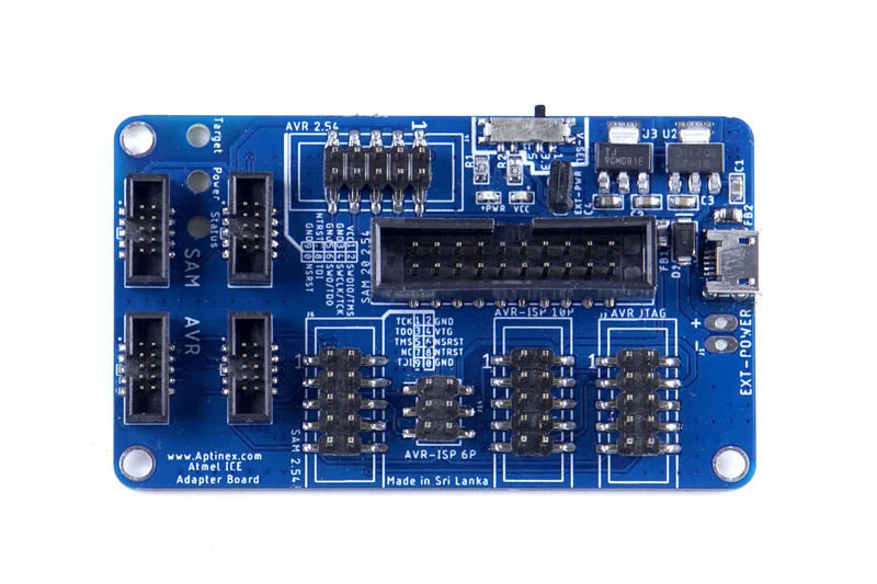 Aptinex Adaptor Board for ATMEL-ICE and ATMEL-ICE PCBA