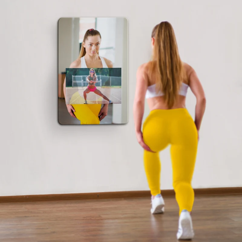 Hilo XL Smart Connected Fitness Mirror with Touch Screen, Built-in Speakers, and Subscription-free