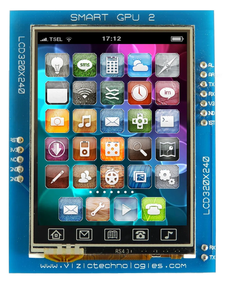 SmartGPU2 - 2.4" LCD320X240 Touch