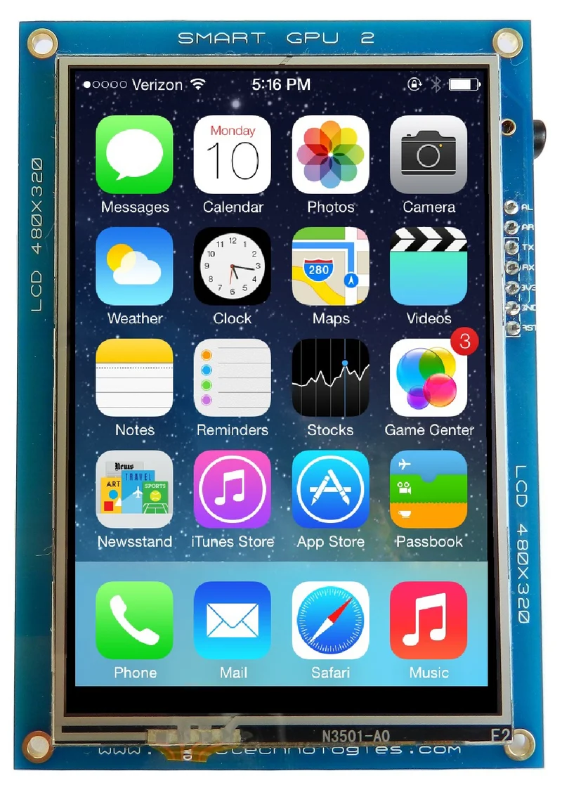 SmartGPU2 - 3.5" LCD480X320 Touch