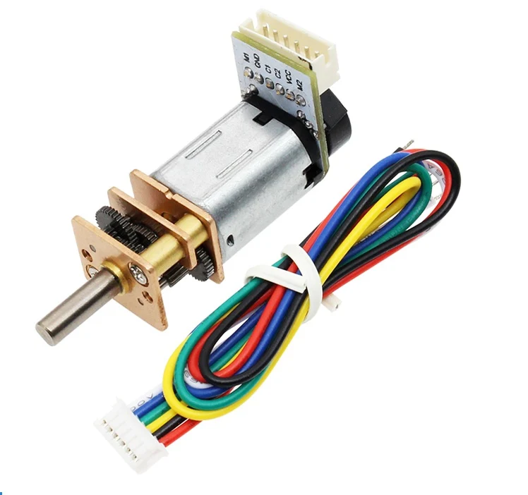 12V Micro Metal gearmotor w/ Encoder & cable, 730rpm