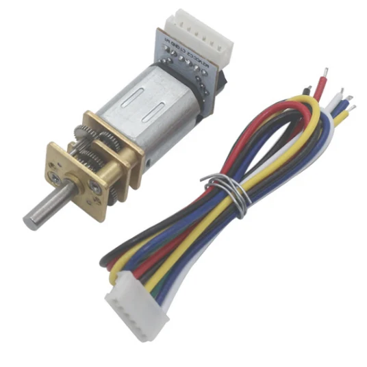 6V 298:1 Micro Metal Motor w/ Magnetic Encoder & cable, 50rpm