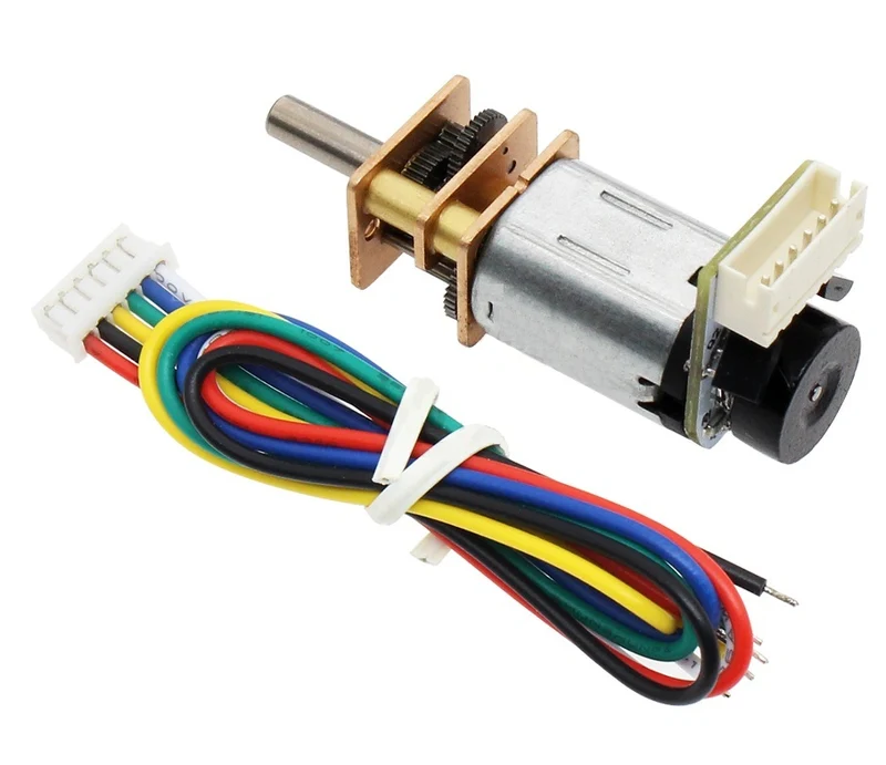 3V Micro Metal gearmotor w/ Encoder & cable, 265rpm