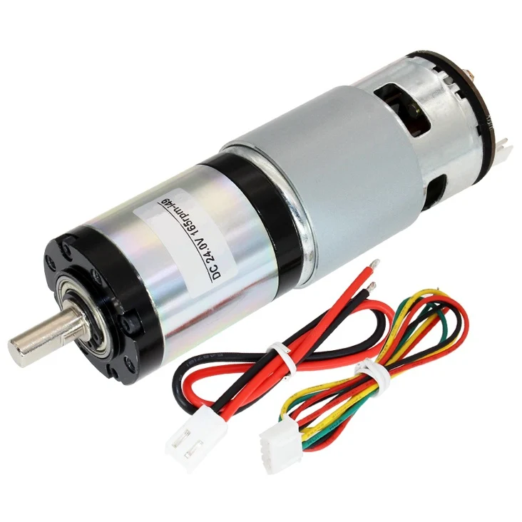 42mm High torque planetary gear motor with encoder - 12V 165RPM