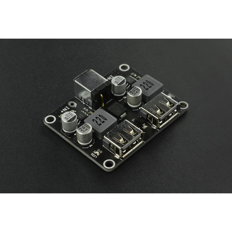 DFRobot 2-way Fast Charge Buck Module 3-12V (Compatible w/ RPi 4B & Jetson Nano)