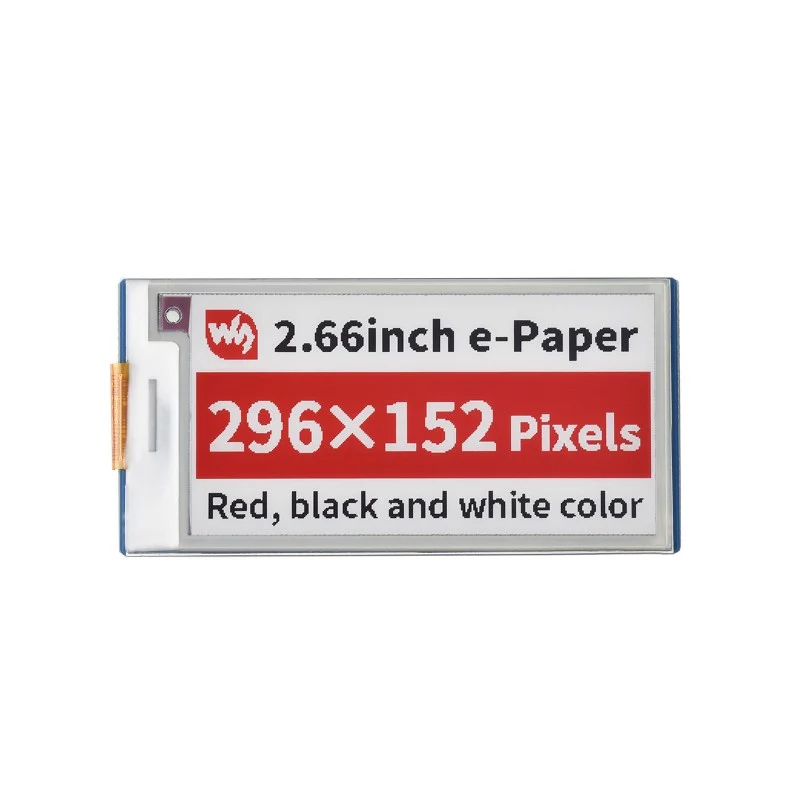2.66-inch E-Paper E-Ink Display Module (B) 296x152 for Raspberry Pi Pico, SPI