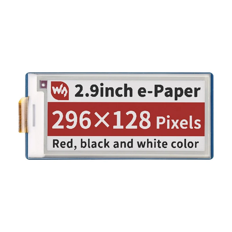 2.9in E-Paper E-Ink Display Module (B) for Raspberry Pi Pico, 296x128, SPI