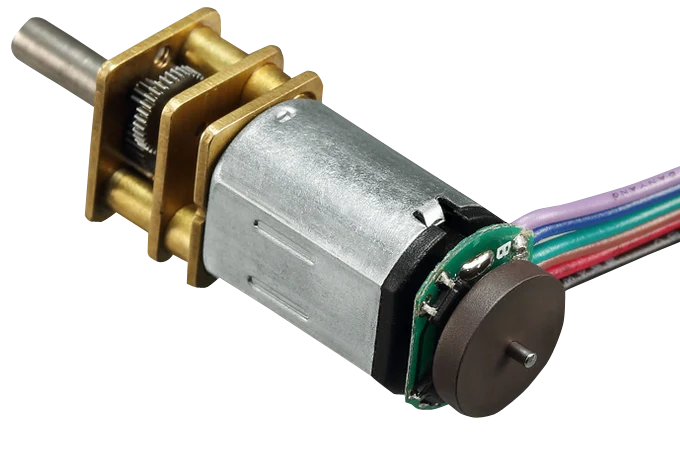 6V 100:1 micro metal gearmotor with encoder, 200rpm