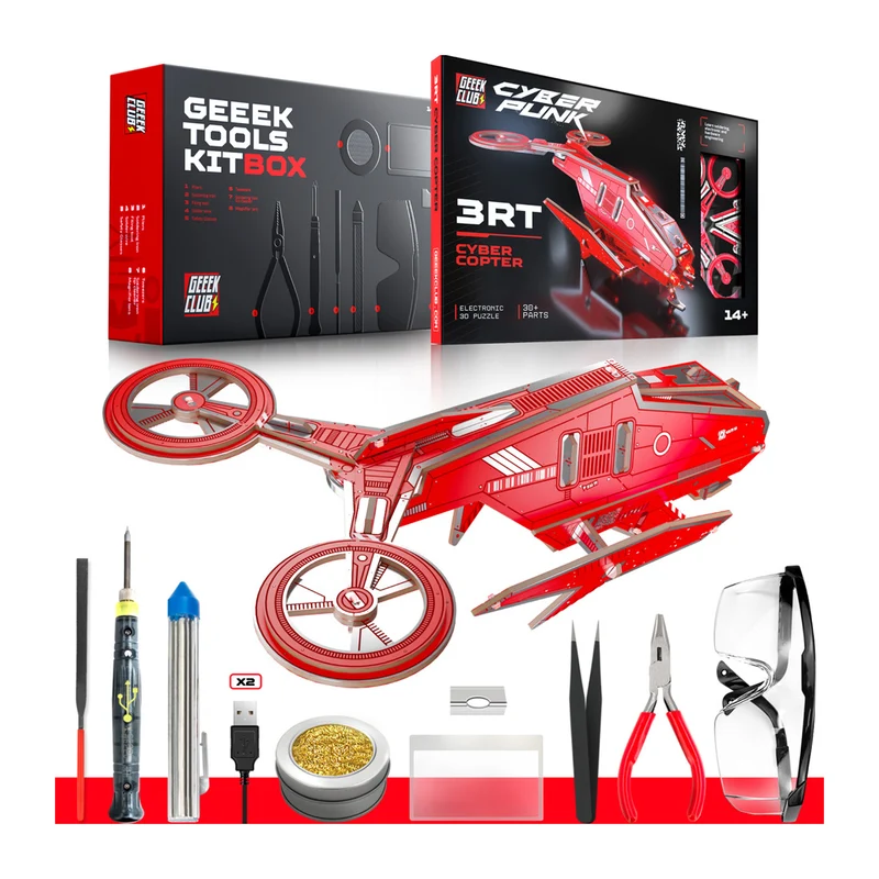 Geeek Club 3RT Cyber Copter Soldering Kit + Tool Kit