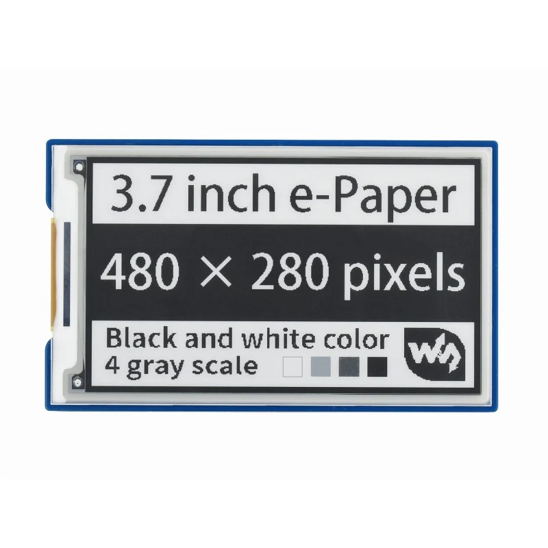 Waveshare 3.7 Inch e-Paper e-Ink SPI Display HAT for Raspberry Pi (Black/White)