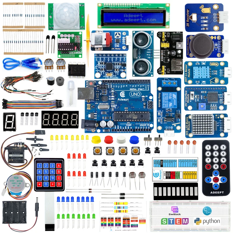 Adeept Upgrade Ultimate Starter Kit w/ Uno R3