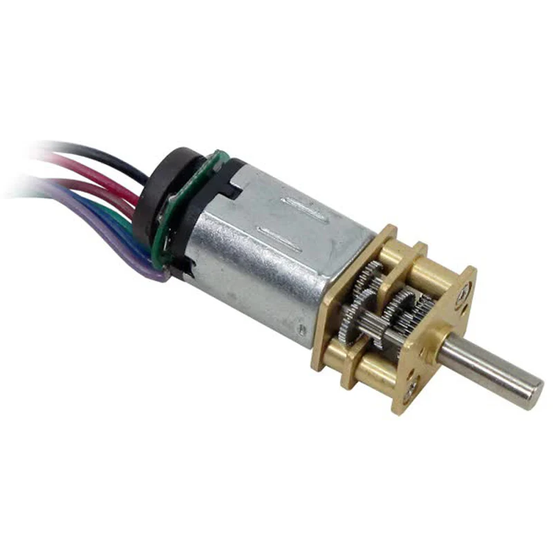Premium N20 Gear Motor 210:1 Ratio, 130 RPM, w/ Encoder