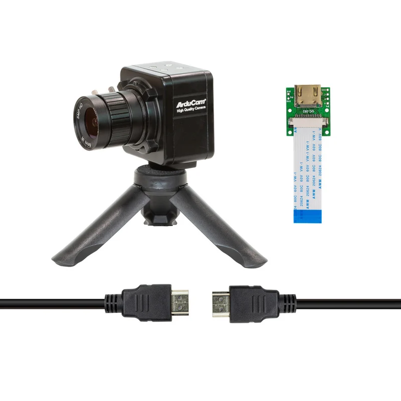 Arducam IMX477 HQ Camera Bundle for RPi CM w/ CS-Mount, Enclosure & Tripod