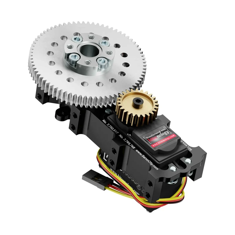 SG20 Series Servo Gearbox (3:1 Ratio, 840° Rotation, 1416 oz-in, 0.42 sec/60°)