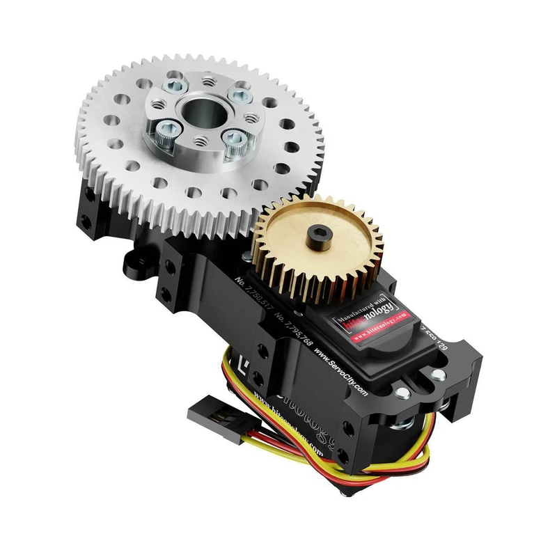SG20 Series Servo Gearbox (2:1 Ratio, 1260° Rotation, 944 oz-in, 0.28 sec/60°)