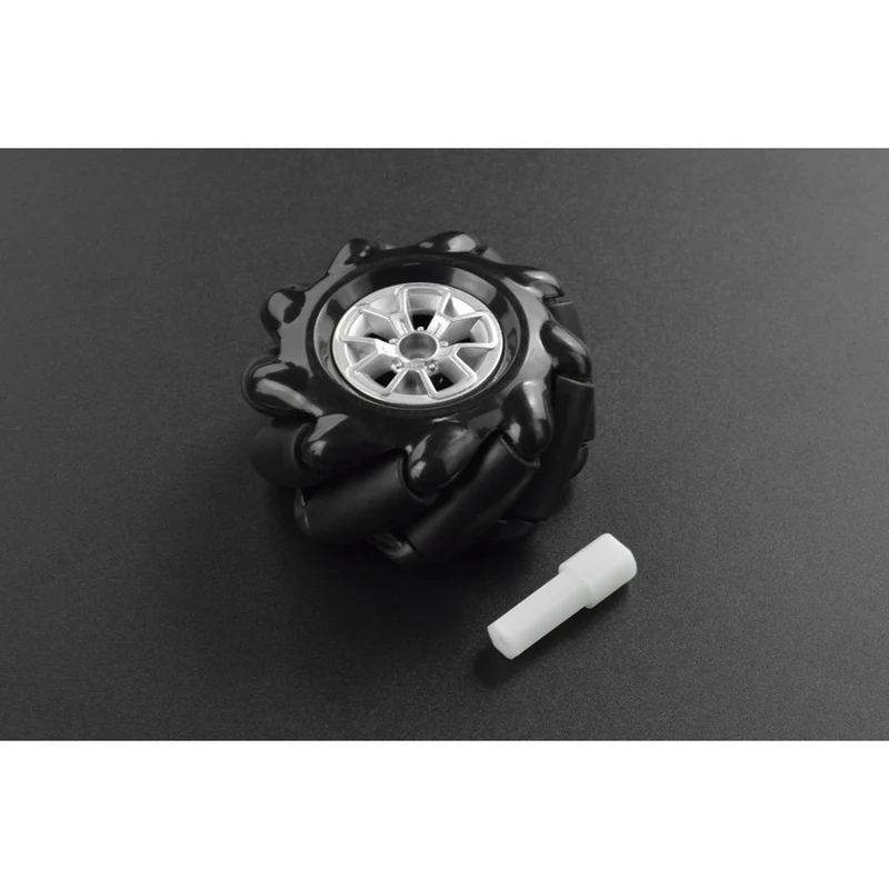 DFRobot Black Mecanum Wheel w/ Motor Shaft Coupling (60mm) - Left