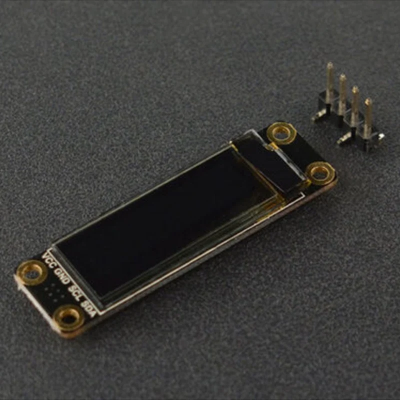 DFRobot Monochrome 0.91 Inch 128x32 I2C OLED Display w/ Chip Pad