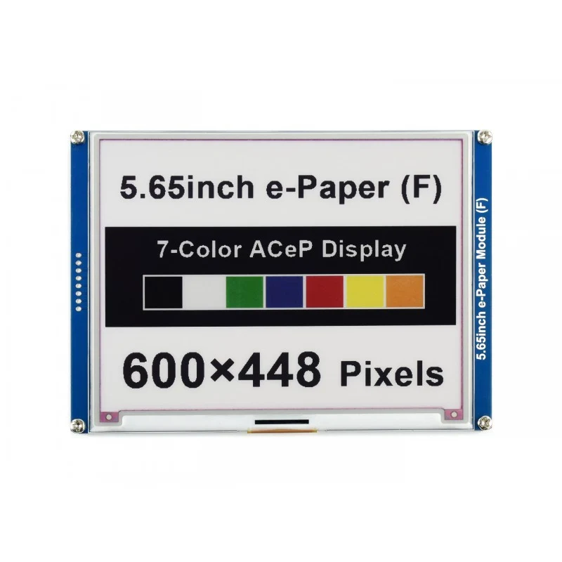 Waveshare 600x448, 5.65-In ACeP 7-Color E-Paper E-Ink Display Module