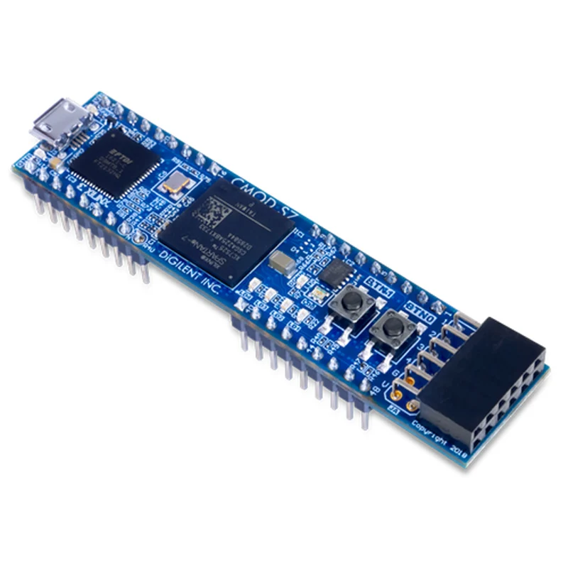 Digilent Cmod S7: Spartan-7 FPGA Module (w/ Pins)