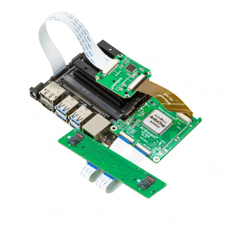 Arducam 8MP Synchronized Stereo Camera Bundle Kit for Jetson Nano