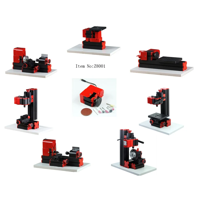 The First Tool 8 in 1 Basic Mini Machine Tool Kit