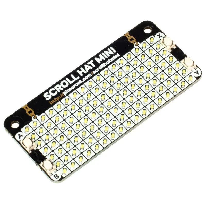 Pimoroni Scroll HAT Mini 17x7 LED Matrix for Raspberry Pi (White)