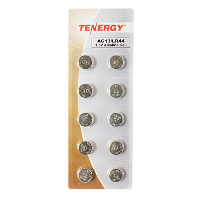 Tenergy 1.5V AG13 / LR44 Button Cells (10pk)