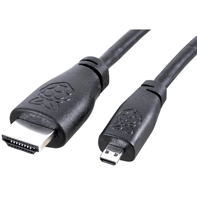Raspberry Pi 4 Official micro HDMI to HDMI Male Cable (1m)