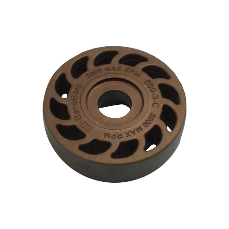 BaneBots Compliant Wheel, 3" x 0.8", T81 Hub Mount, 60A, Black/Black