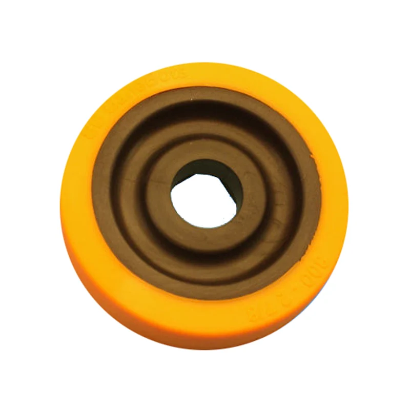 BaneBots Wheel, 2-7/8" x 0.8", T81 Hub Mount, 40A, Black/Orange