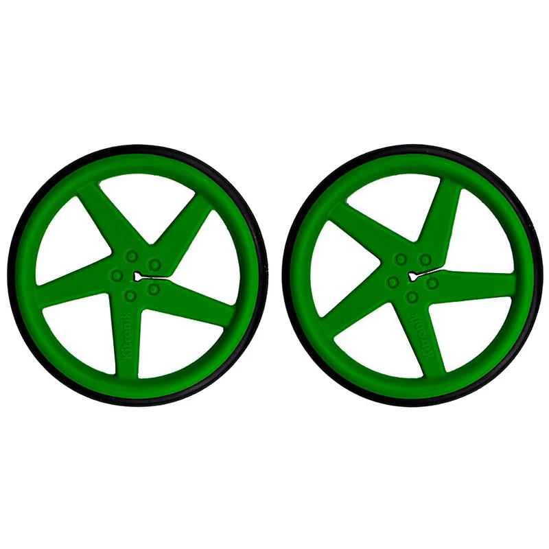 63mm Wheels for D-Shaft Motor - Green (2pk)