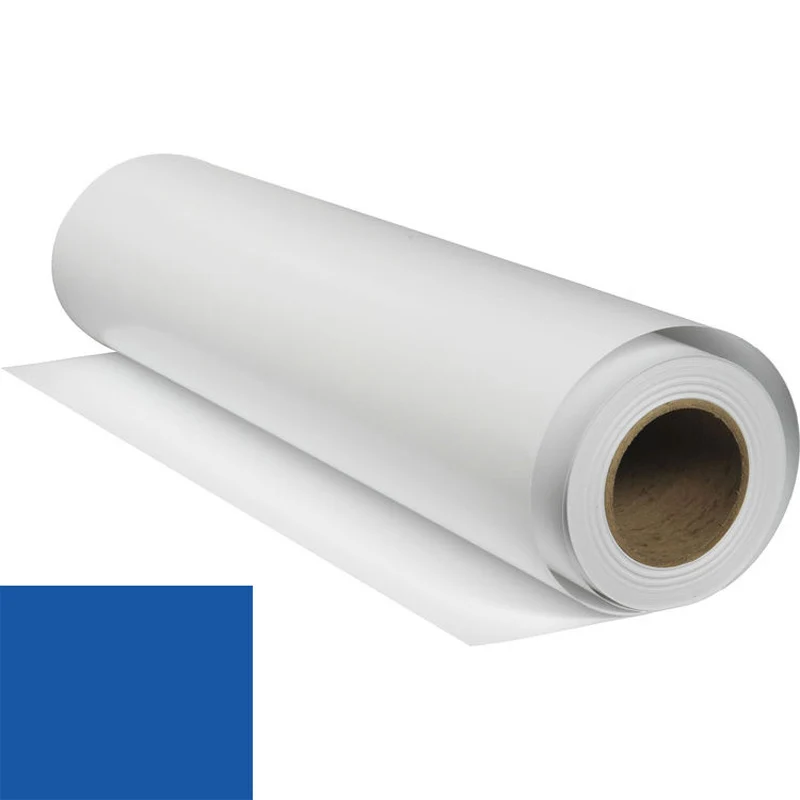 Blue Permanent Adhesive Vinyl 24" x 15'