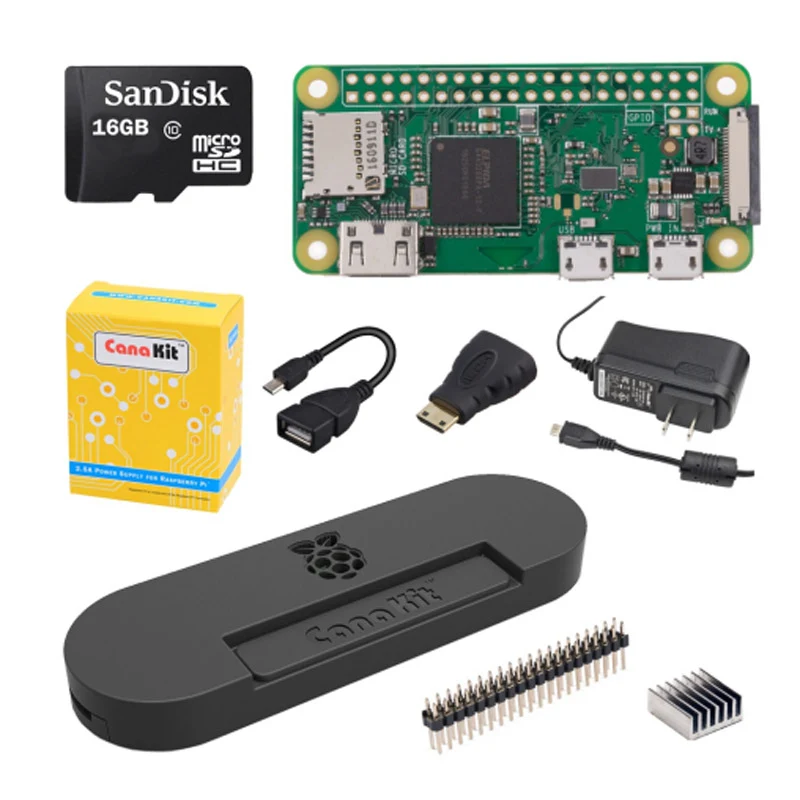 CanaKit Raspberry Pi Zero W Starter Kit - 16 GB