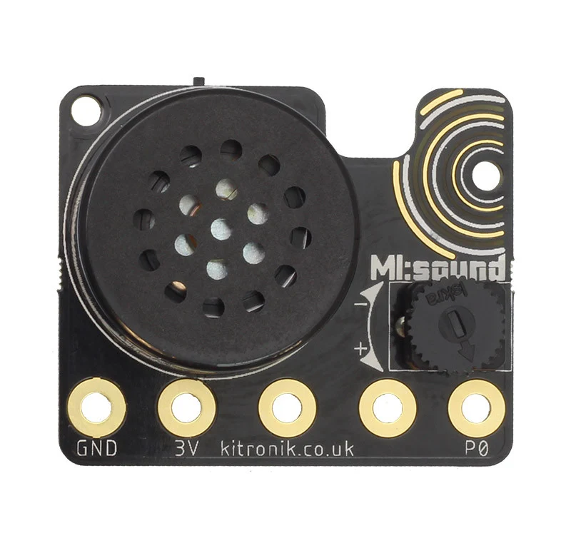Kitronik MI:Sound Speaker Board for BBC micro:bit V2