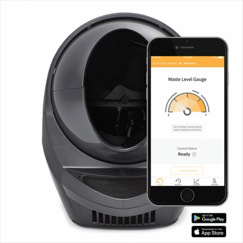Litter-Robot 3 Connect (Grey) w/ 18 Month Extended Warranty