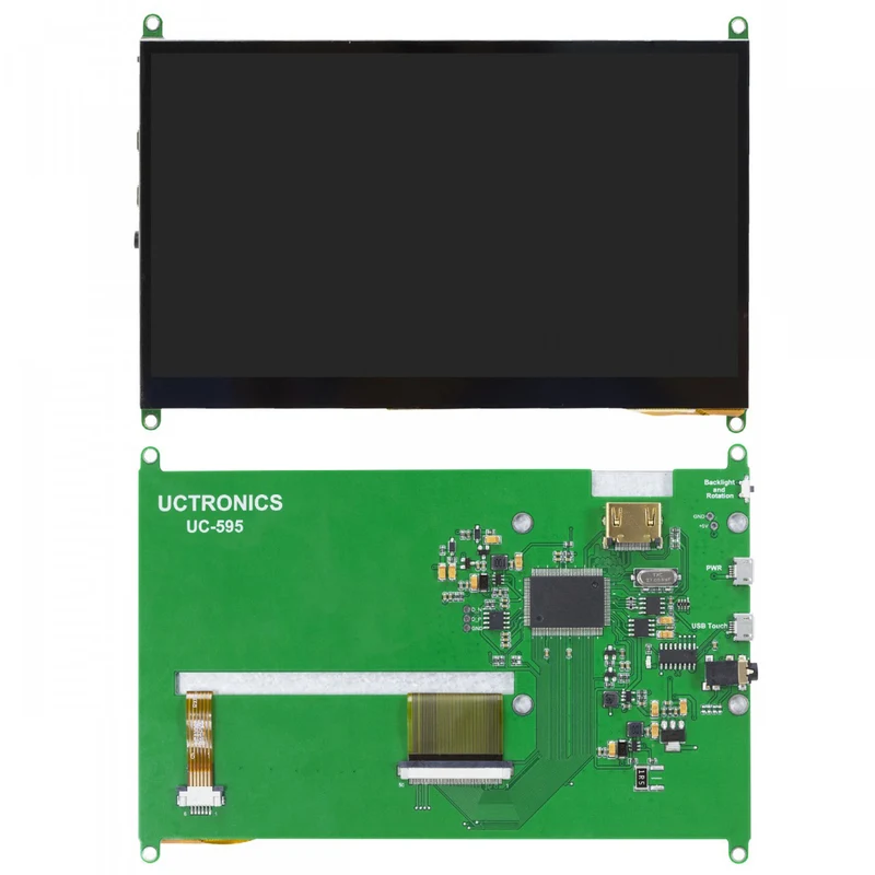 UCTRONICS 7 Inch LCD Touch Screen for Raspberry Pi