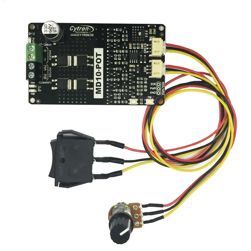 Cytron Potentiometer & Switch Control 10Amp DC Motor Driver