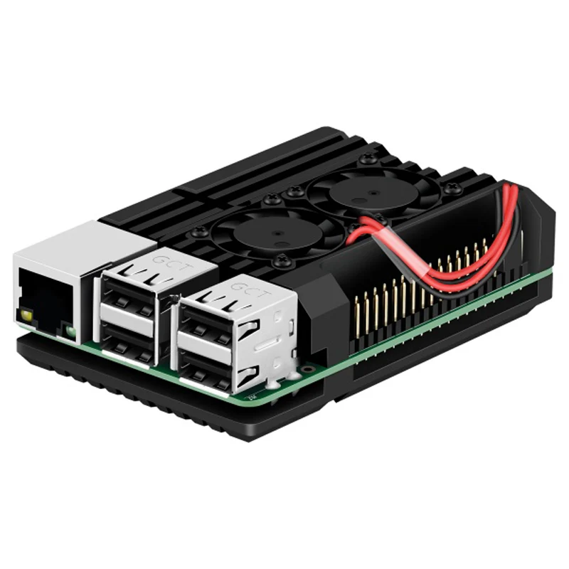 52Pi Raspberry Pi 3 B+ Armor Case w/ Dual Fan