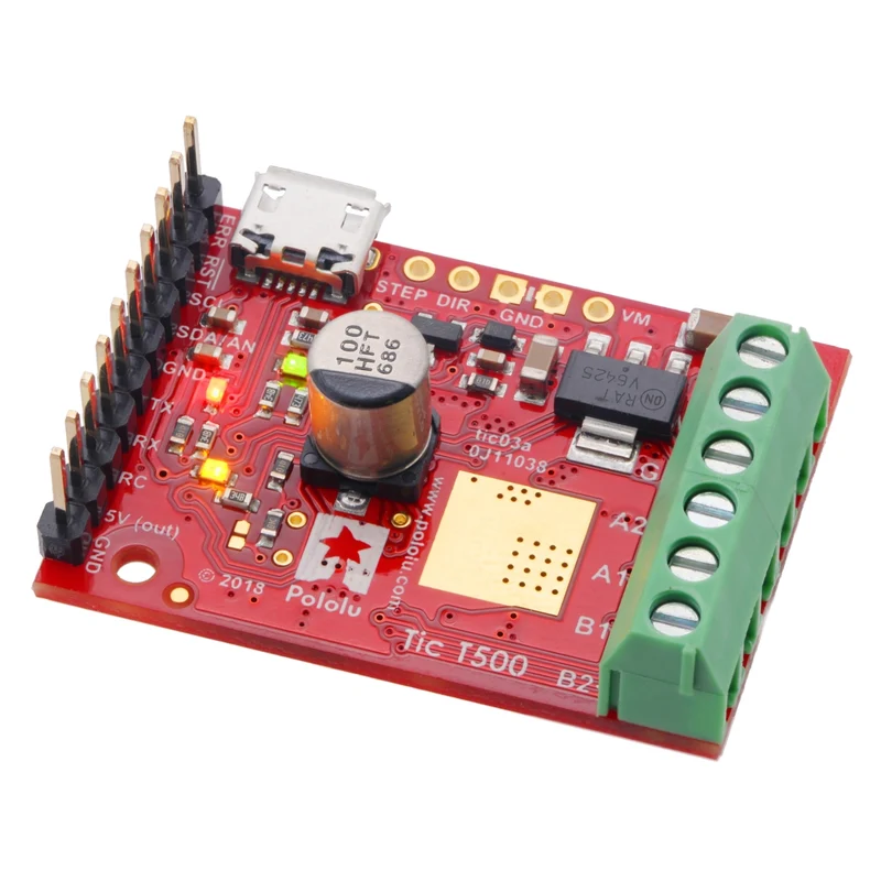 Pololu Tic T500 USB Multi-Interface Stepper Motor Controller