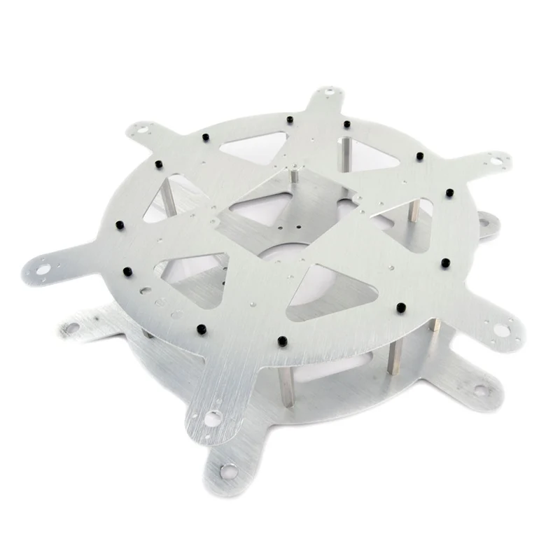 Lynxmotion Aluminum Hexapod 3-R Body Kit (Brushed) - HBKR-BRU