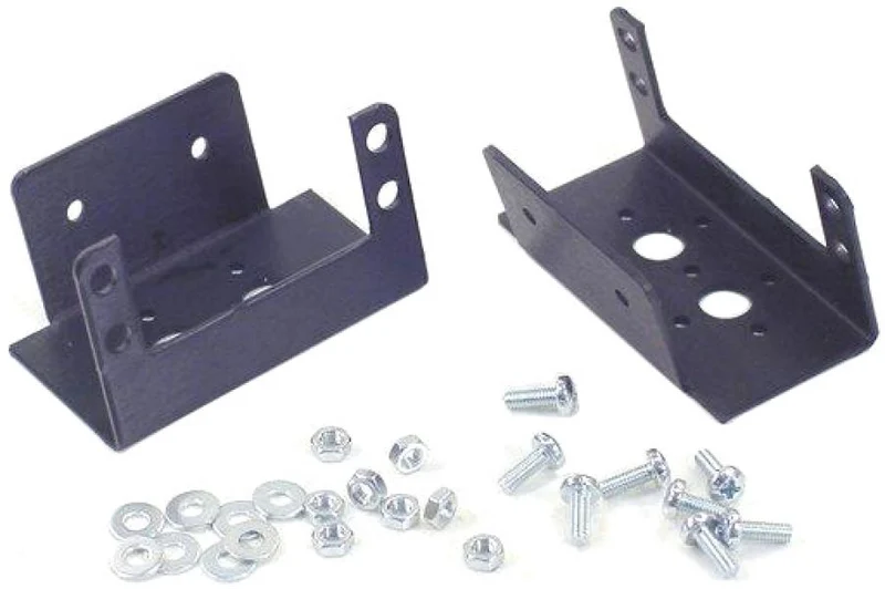 Lynxmotion Aluminum 15-degree Ankle Bracket Two Pack (Black) - ASB-17
