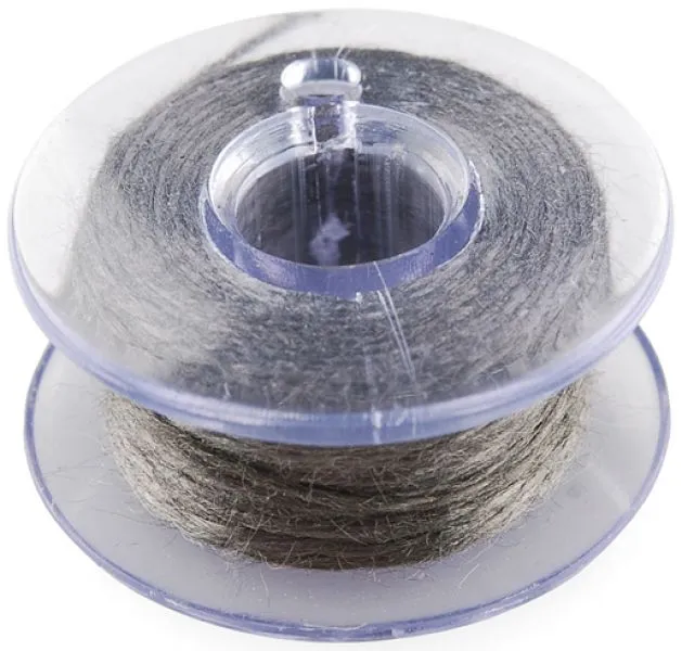 Plastic Bobbin of Conductive Thread - 30'