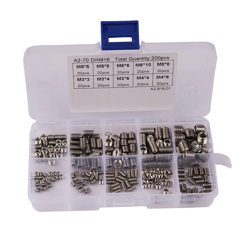 Metric Stainless Steel Screws w/ Case Kit (200pk)
